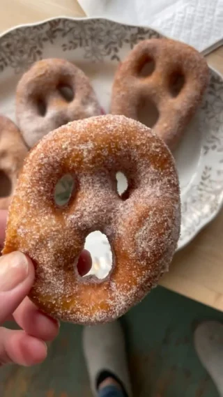 Terri-fried dough! Use any yeast doughnut dough - this is the one I used!

https://www.dinnerwithjulie.com/2021/07/11/mini-doughnuts/